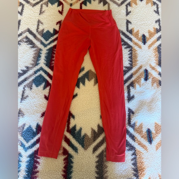 Lululemon Align High-Rise Pant Legging 28" Carnation Red Size 8 - Picture 5 of 14